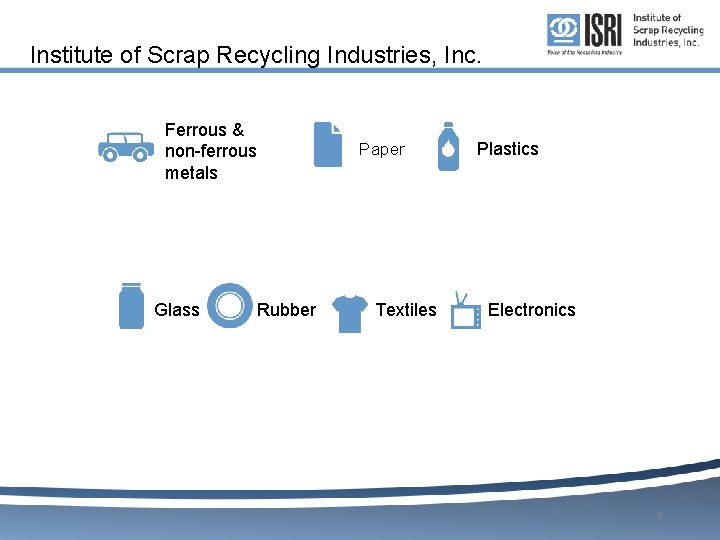 Institute Of Scrap Recycling Industries Inc Used Electronic Products UEPs Waste Robin Wiener President