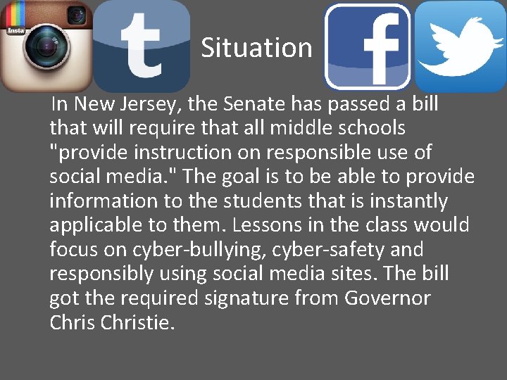 Situation In New Jersey, the Senate has passed a bill that will require that