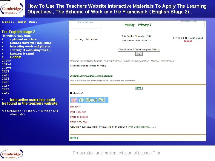 How To Use The Teachers Website Interactive Materials To Apply The Learning Objectives ,