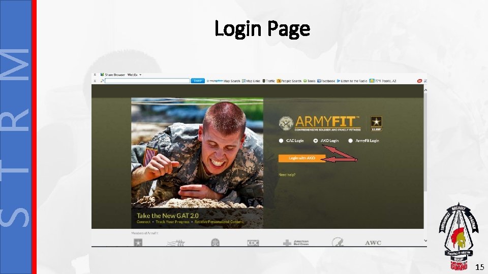 S T R M Login Page 15 