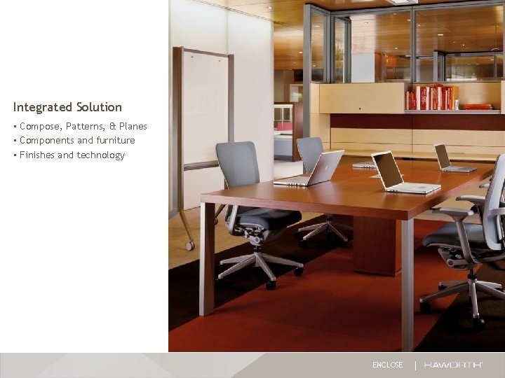 Integrated Solution • Compose, Patterns, & Planes • Components and furniture • Finishes and Integrated Solution • Compose, Patterns, & Planes • Components and furniture • Finishes and
