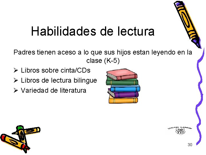 Habilidades de lectura Padres tienen aceso a lo que sus hijos estan leyendo en