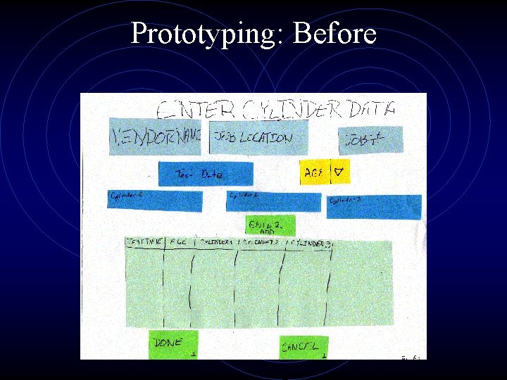 Prototyping: Before 