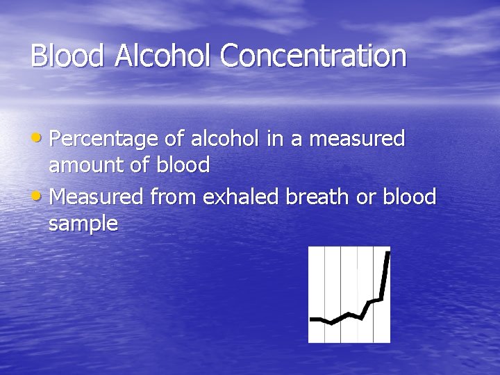 Alcohol the concentration of alcohol in a beverage