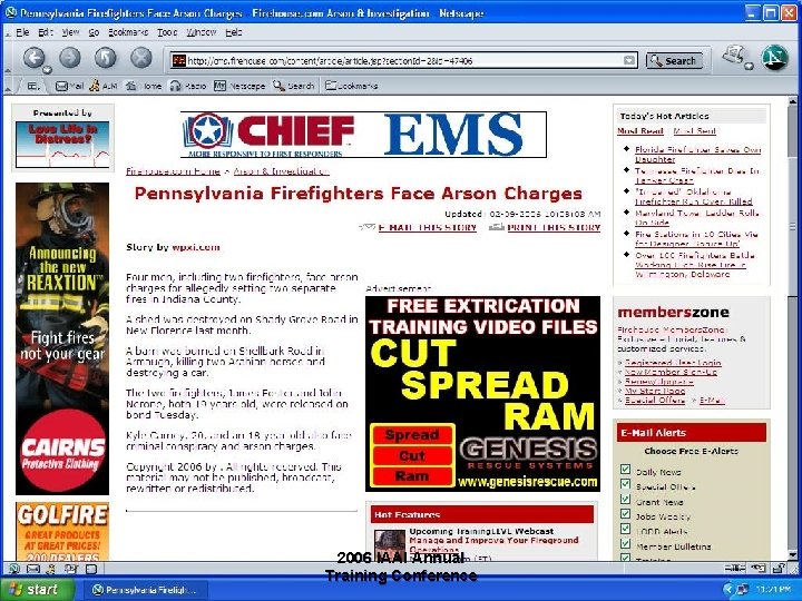 2006 IAAI Annual Training Conference 