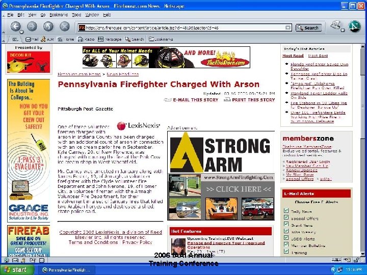 2006 IAAI Annual Training Conference 