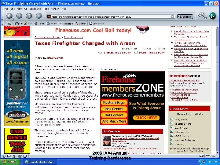 2006 IAAI Annual Training Conference 