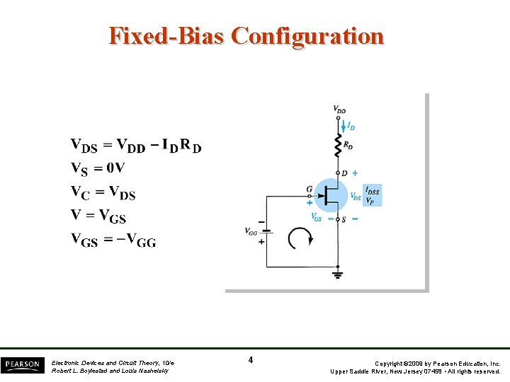 Fixed-Bias Configuration Electronic Devices and Circuit Theory, 10/e Robert L. Boylestad and Louis Nashelsky