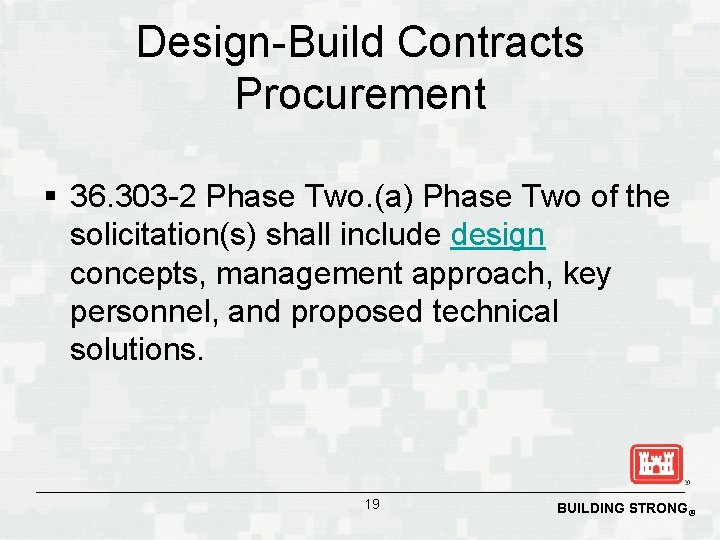 Design-Build Contracts Procurement § 36. 303 -2 Phase Two. (a) Phase Two of the