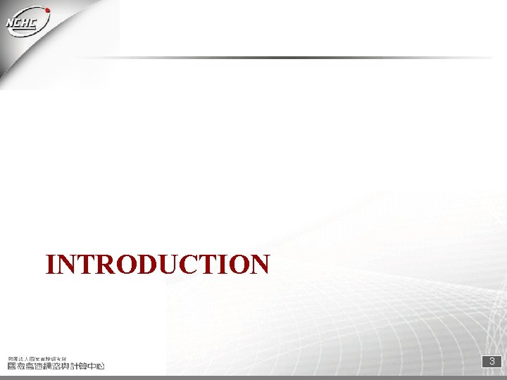 INTRODUCTION 3 