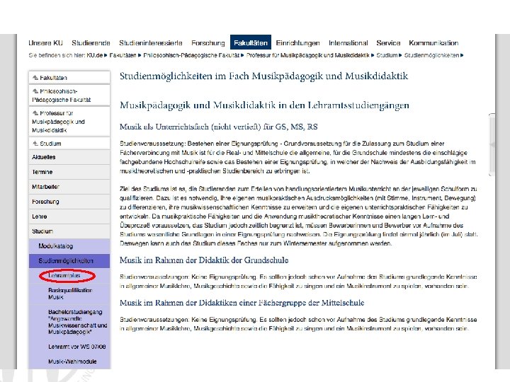 Univ. -Prof. Dr. Daniel Mark Eberhard Professur für Musikpädagogik und Musikdidaktik Philosophisch-Pädagogische Fakultät 