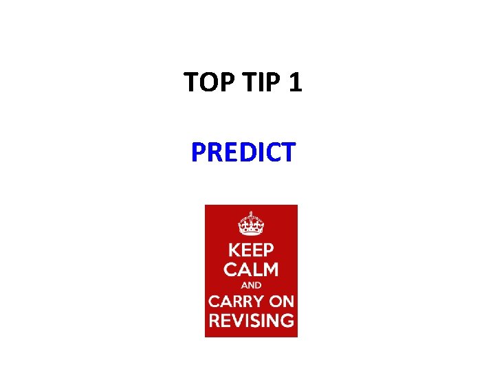 TOP TIP 1 PREDICT 