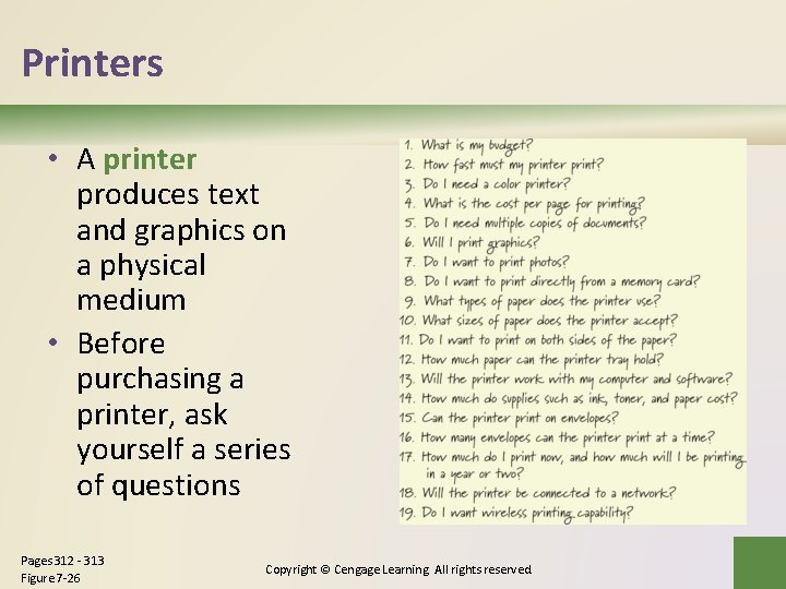 Printers • A printer produces text and graphics on a physical medium • Before Printers • A printer produces text and graphics on a physical medium • Before