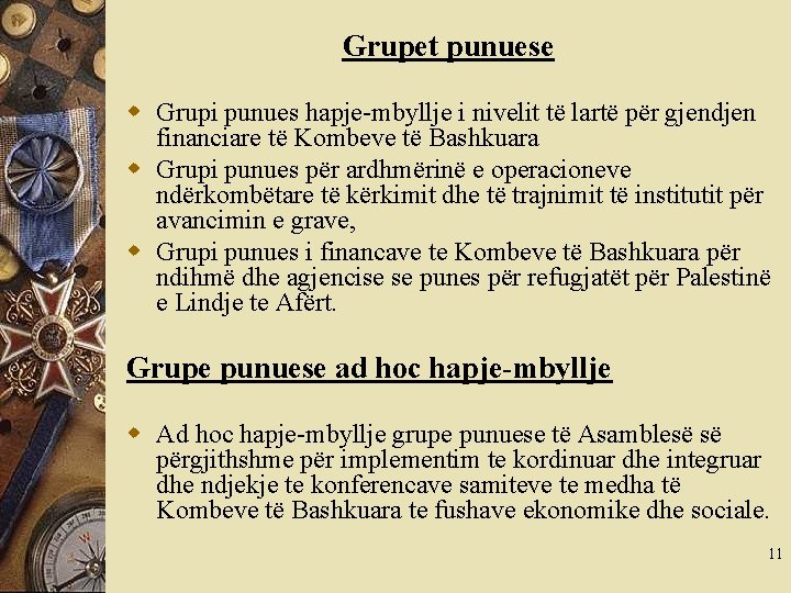 Grupet punuese w Grupi punues hapje-mbyllje i nivelit të lartë për gjendjen financiare të