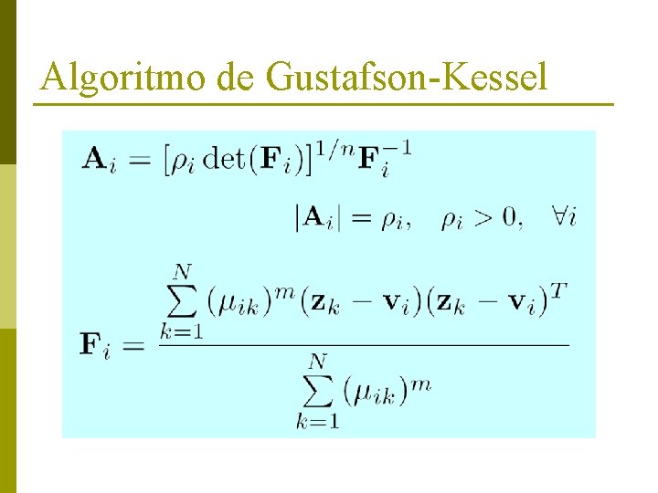 Algoritmo de Gustafson-Kessel 