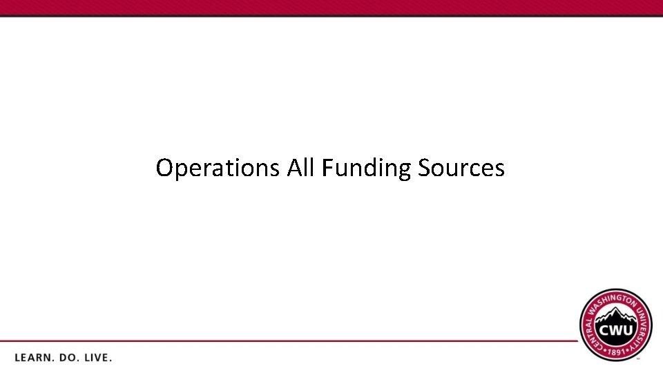 Operations All Funding Sources 