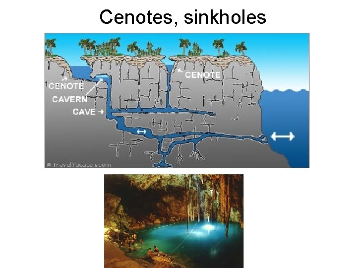 Cenotes, sinkholes 