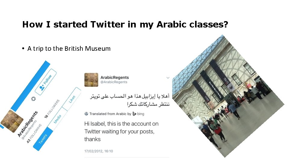 How I started Twitter in my Arabic classes? • A trip to the British