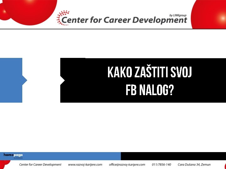 KAKO ZAŠTITI SVOJ FB NALOG? 12/16/2021 27 