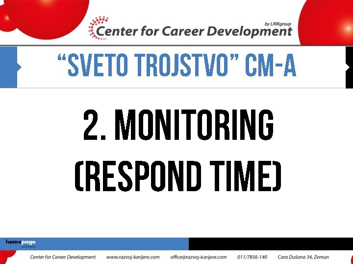 “SVETO TROJSTVO” CM-a 2. Monitoring (respond time) 12/16/2021 7 