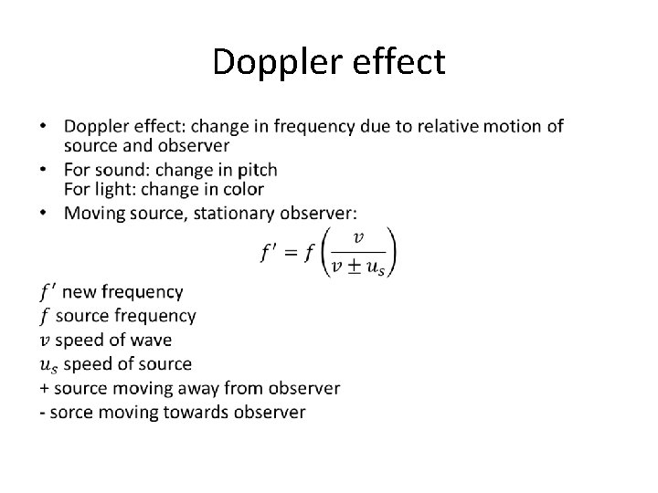 Doppler effect • 