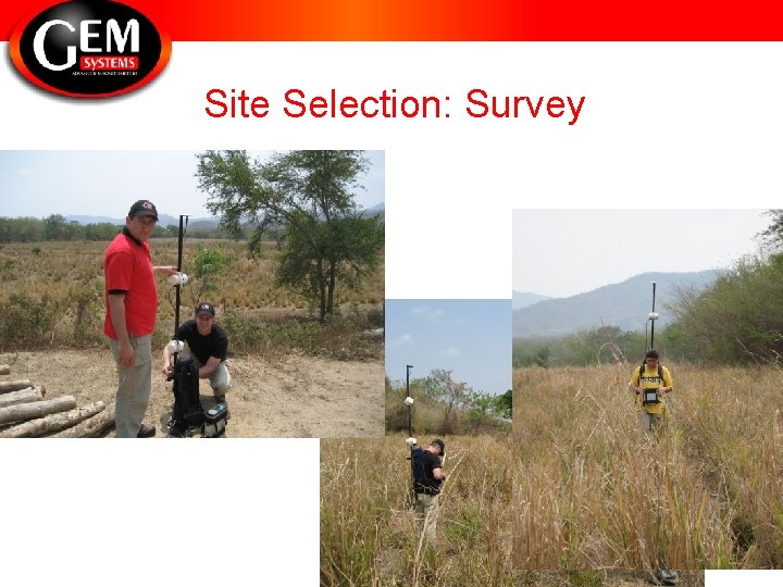 Site Selection: Survey 