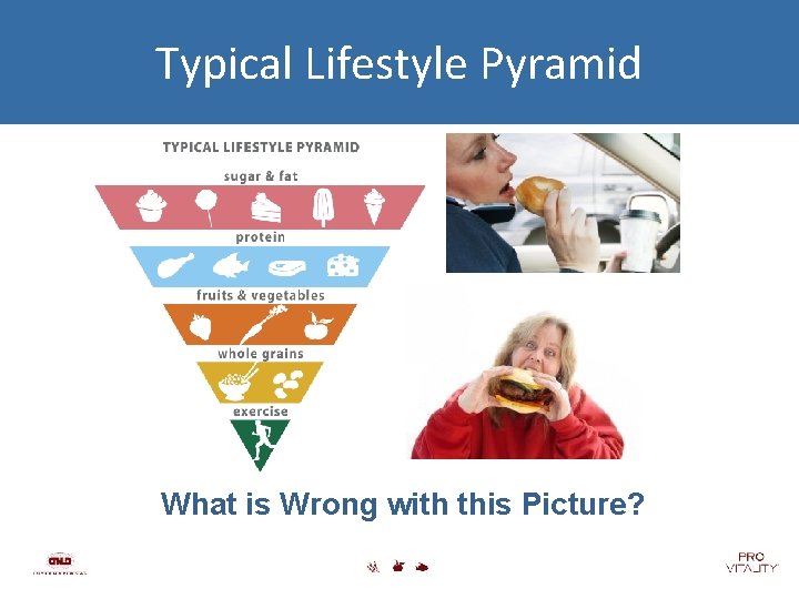 Typical Lifestyle Pyramid What is Wrong with this Picture? 