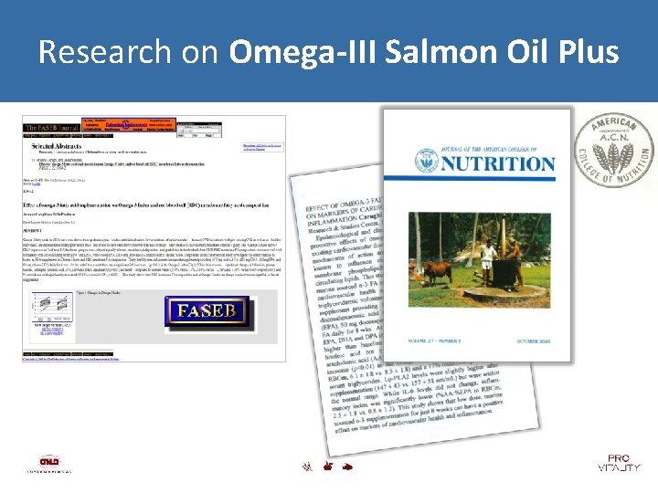 Research on Omega-III Salmon Oil Plus 