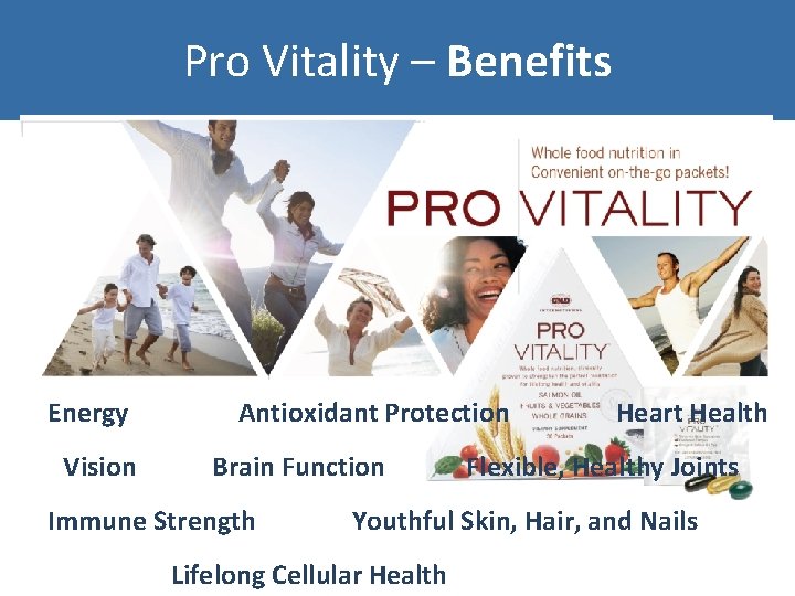 Pro Vitality – Benefits Energy Vision Antioxidant Protection Brain Function Immune Strength Heart Health