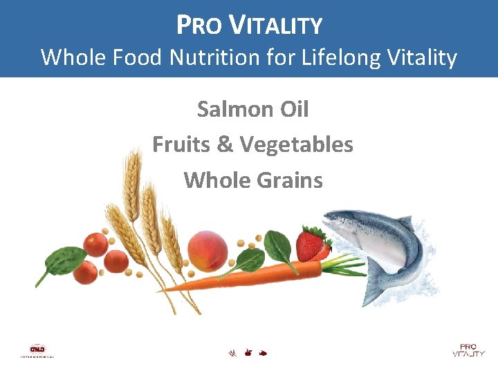 PRO VITALITY Whole Food Nutrition for Lifelong Vitality Salmon Oil Fruits & Vegetables Whole