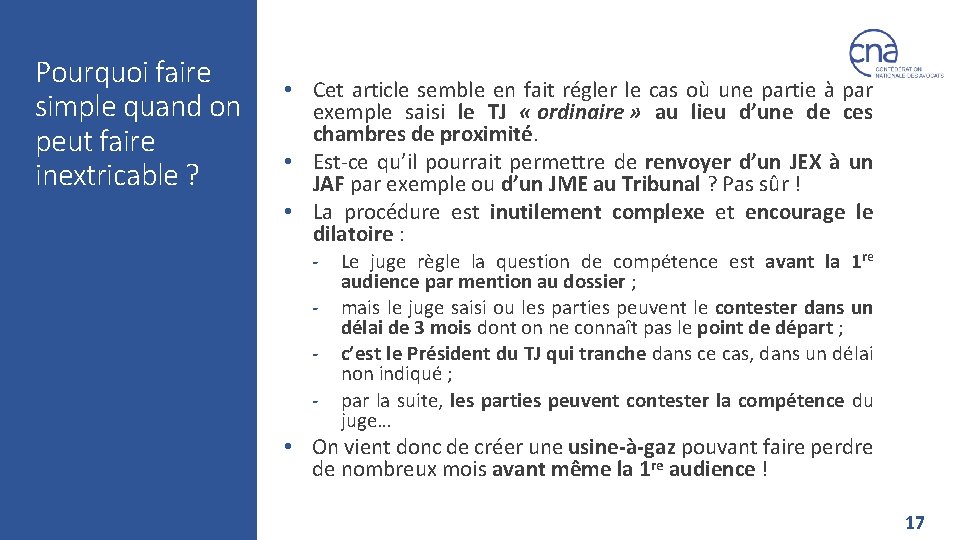 Pourquoi faire simple quand on peut faire inextricable ? • Cet article semble en