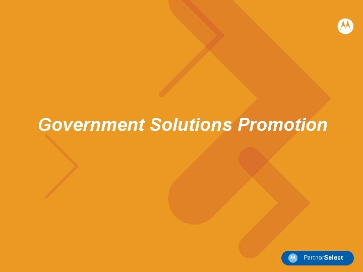 Government Solutions Promotion 