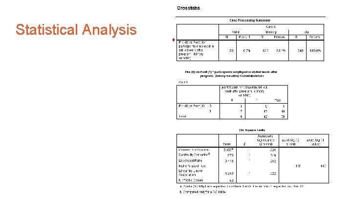 Statistical Analysis 