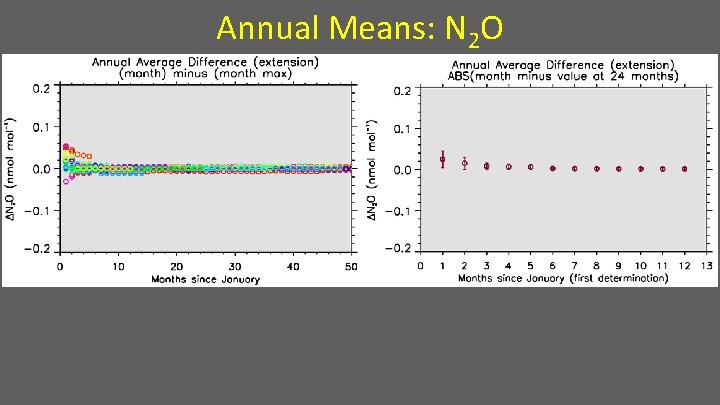 Annual Means: N 2 O 