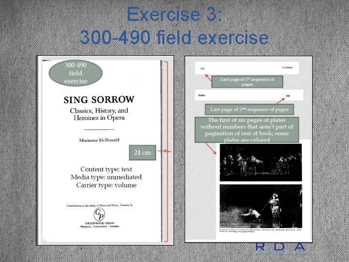 Exercise 3: 300 -490 field exercise 