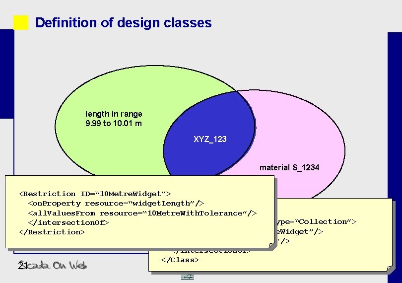 Definition of design classes length in range 9. 99 to 10. 01 m XYZ_123