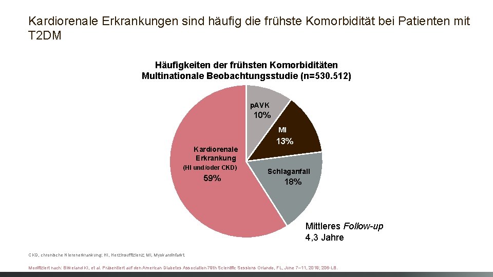 Kardiorenale Erkrankungen sind häufig die frühste Komorbidität bei Patienten mit T 2 DM Häufigkeiten