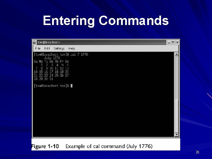 Entering Commands 26 Entering Commands 26