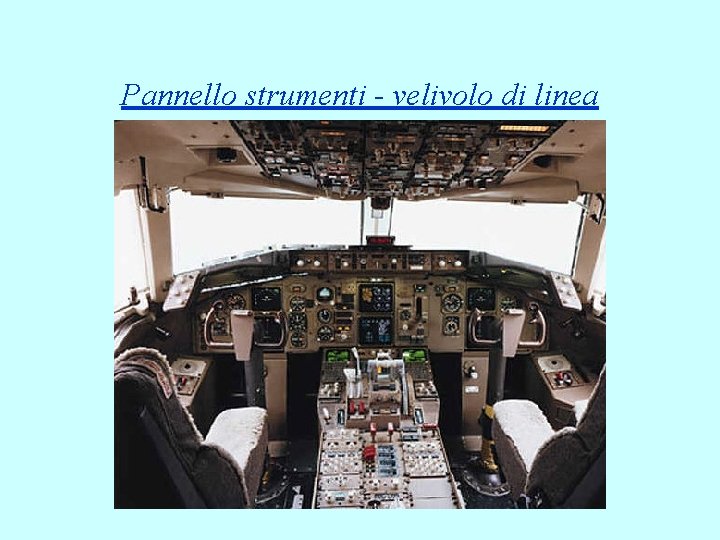 Pannello strumenti - velivolo di linea 