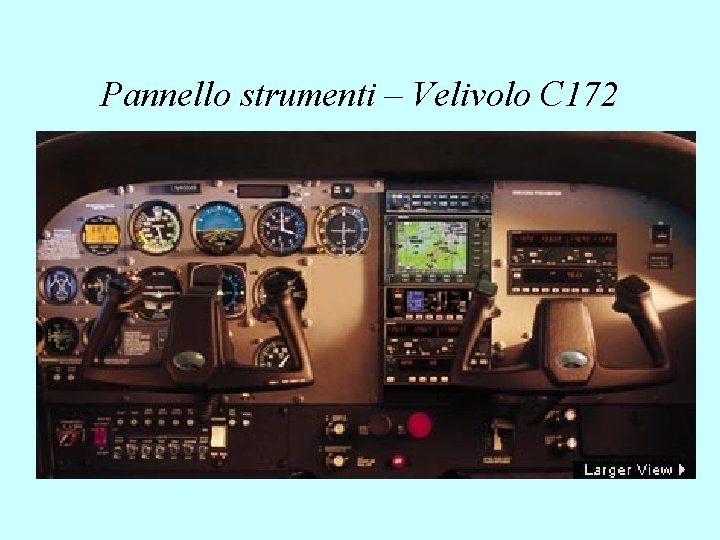 Pannello strumenti – Velivolo C 172 