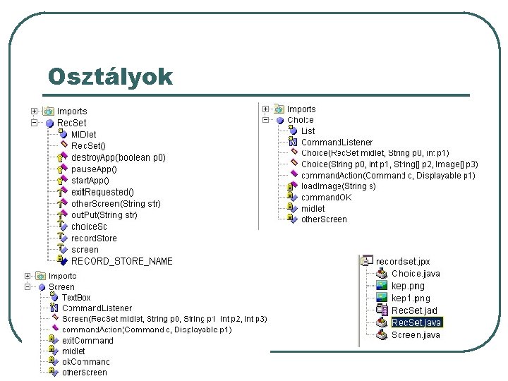 Osztályok 