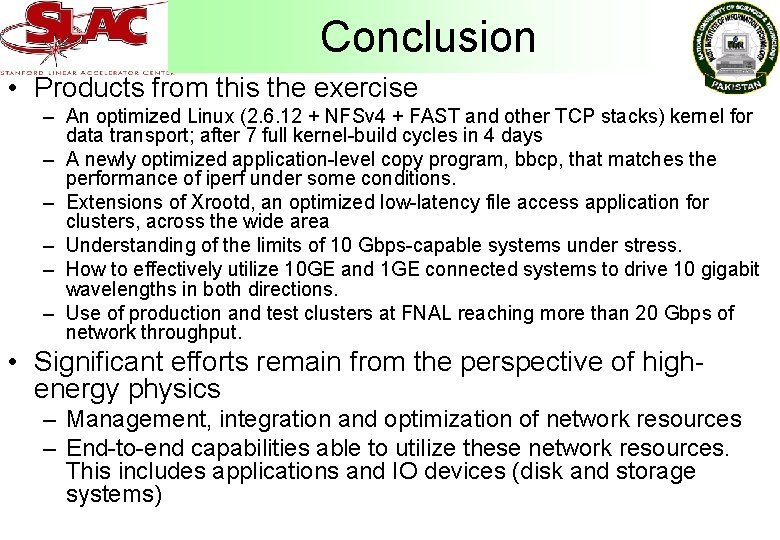 Conclusion • Products from this the exercise – An optimized Linux (2. 6. 12