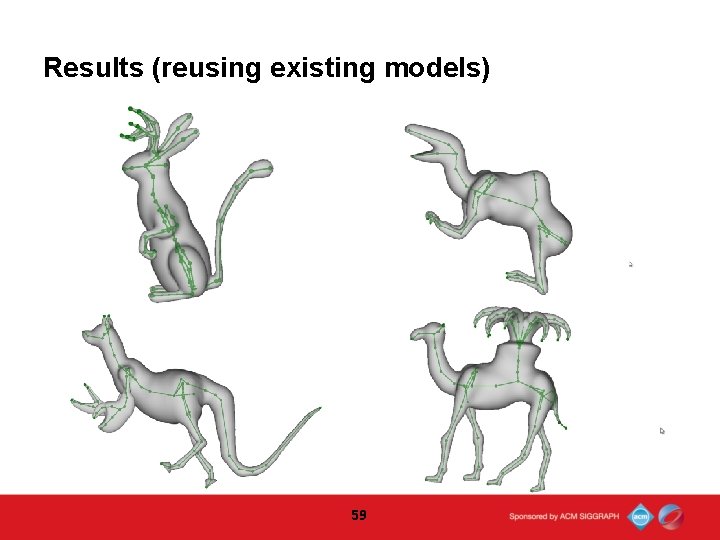 Results (reusing existing models) 59  Results (reusing existing models) 59