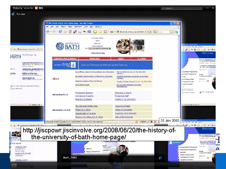 http: //jiscpowr. jiscinvolve. org/2008/06/20/the-history-ofthe-university-of-bath-home-page/ www. ukoln. ac. uk A centre of expertise in digital
