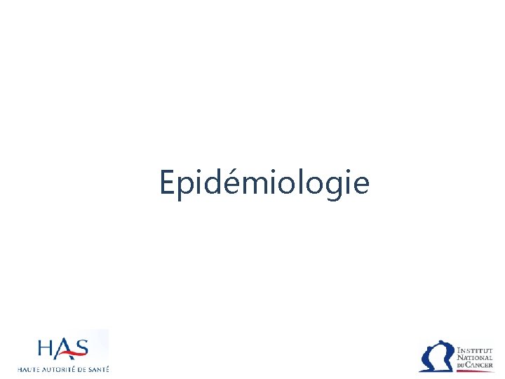 Epidémiologie 