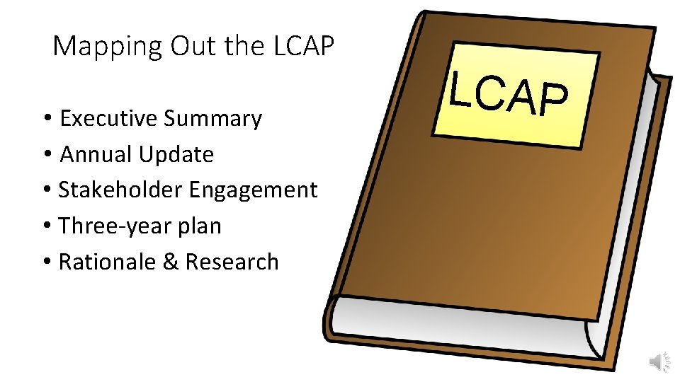 Mapping Out the LCAP • Executive Summary • Annual Update • Stakeholder Engagement •