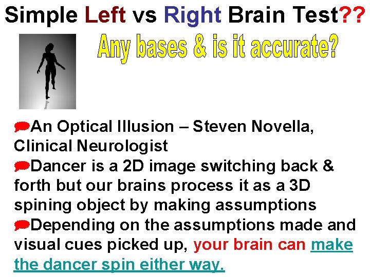 Simple Left vs Right Brain Test? ? ]An Optical Illusion – Steven Novella, Clinical