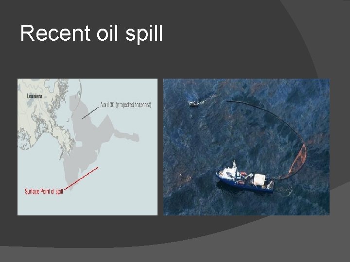 Recent oil spill 