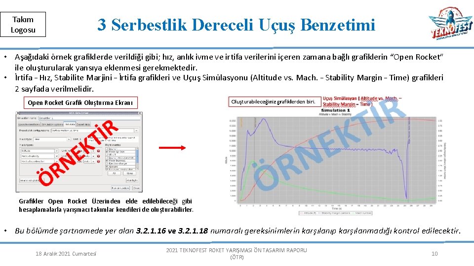 Herkese Açık | Public Takım Logosu 3 Serbestlik Dereceli Uçuş Benzetimi • Aşağıdaki örnek