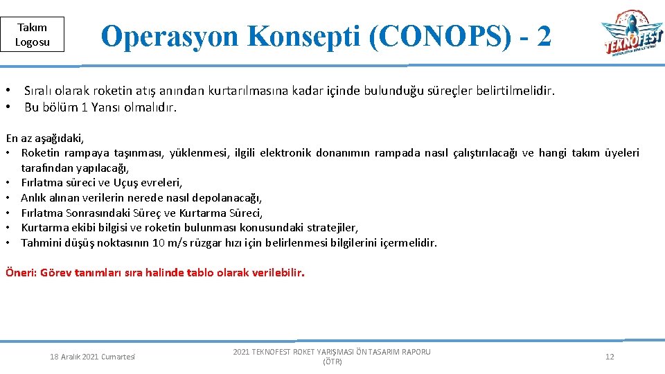 Herkese Açık | Public Takım Logosu Operasyon Konsepti (CONOPS) - 2 • Sıralı olarak